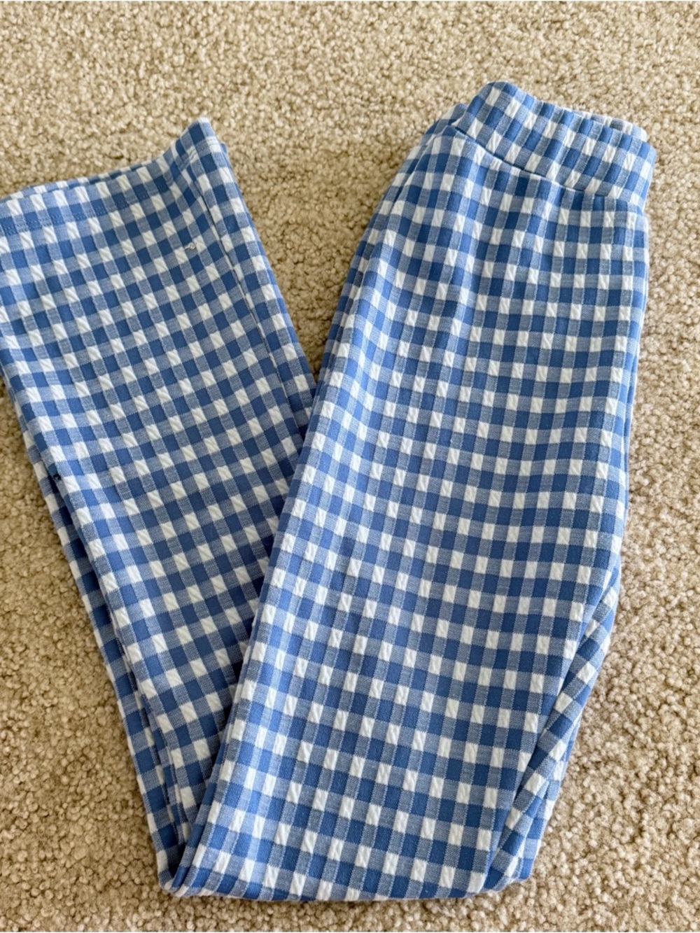 Urban Outfitters Blue and White Gingham Pants